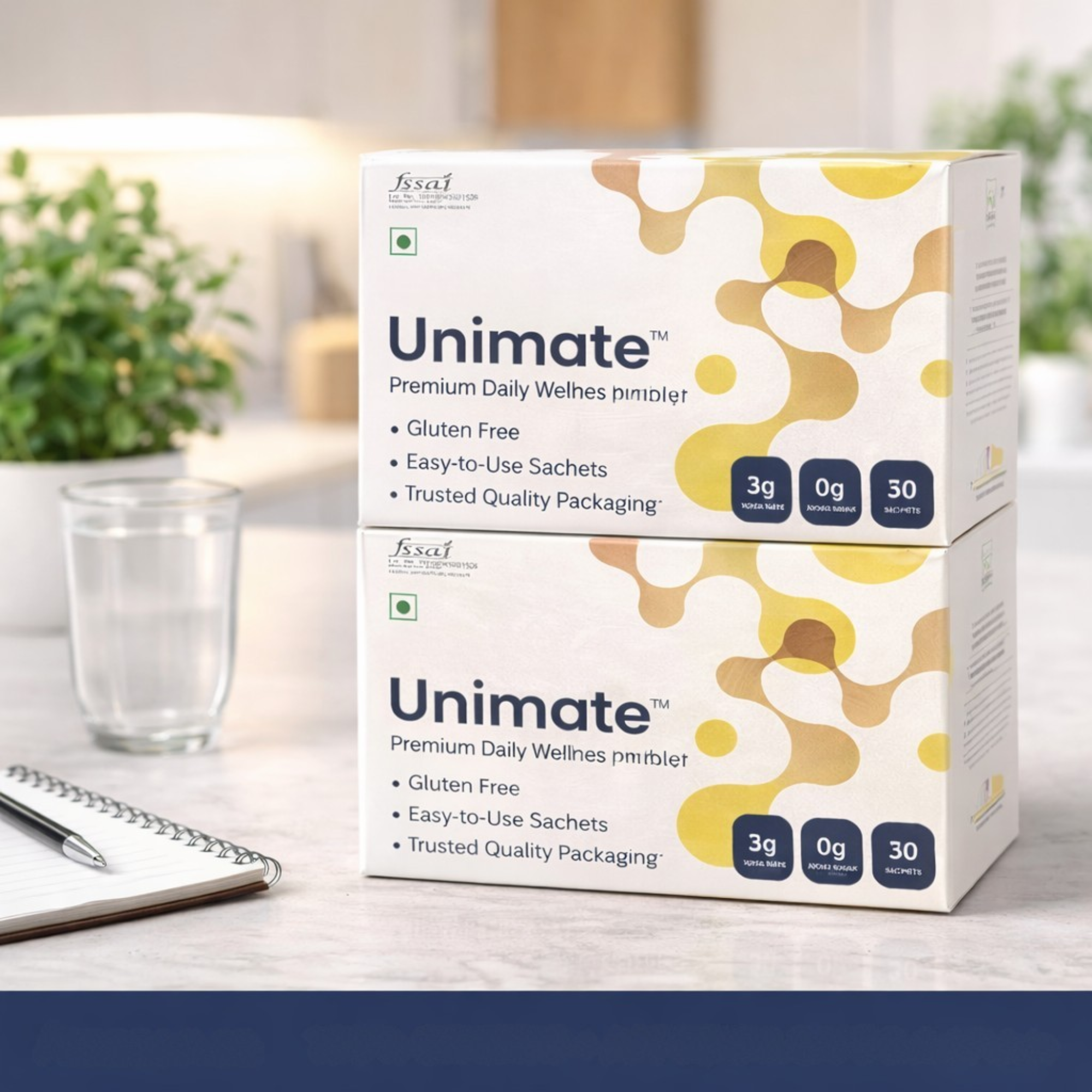 Unicity Unimate Green Mate Leaf Extract Sachets 2 Box Pack 30 Sachets Each Yerba Mate Lemon Ginger Extract Adult Daily Use Pack