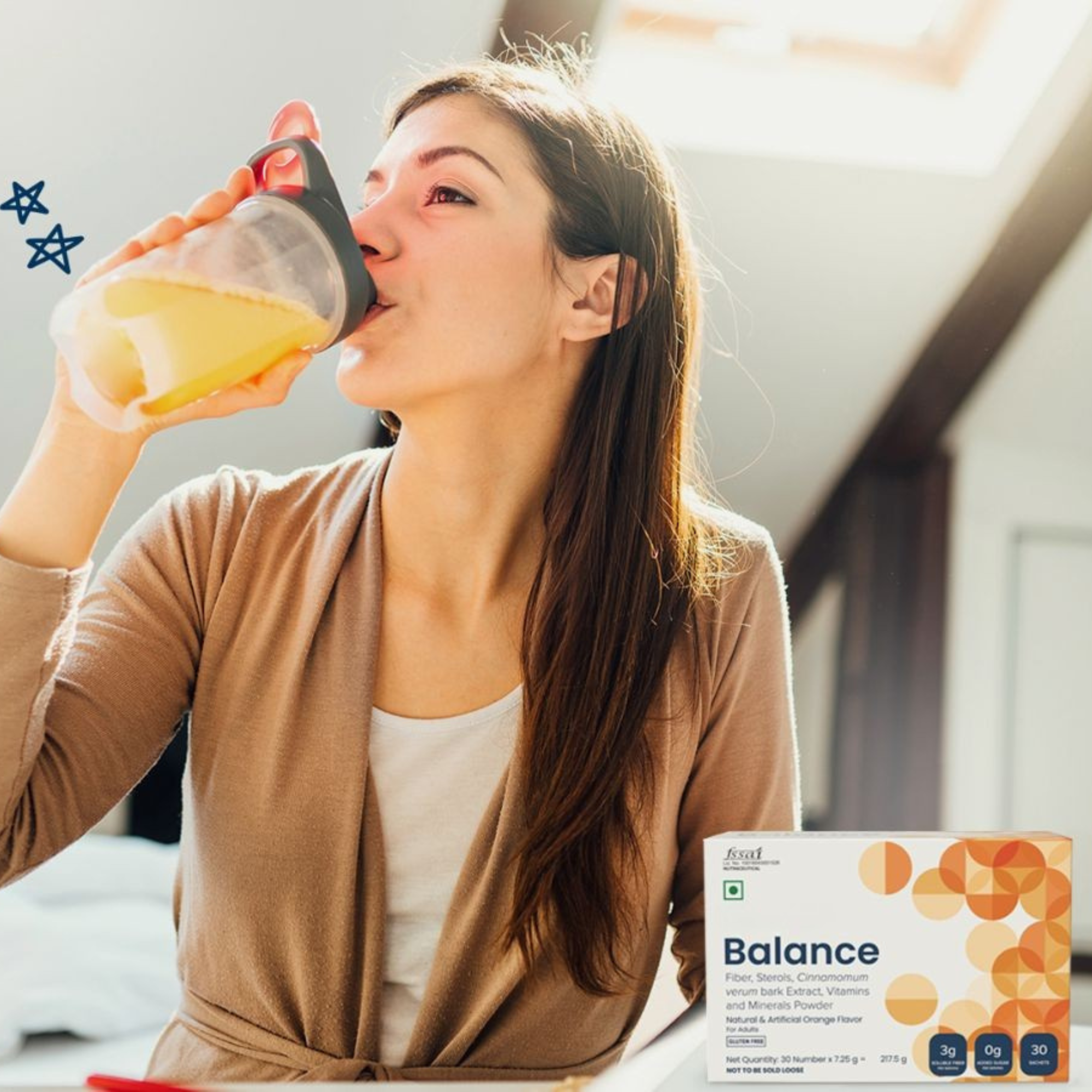 Feel Great Pack Balance 60 Sachets Unimate Lemon and Ginger 30 Sachets Diamond Bottle For Adults