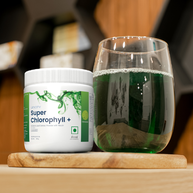 Unicity Super Chlorophyll Plus Mulberry Leaf Extract Powder with Niacin Plant Based Green Formula