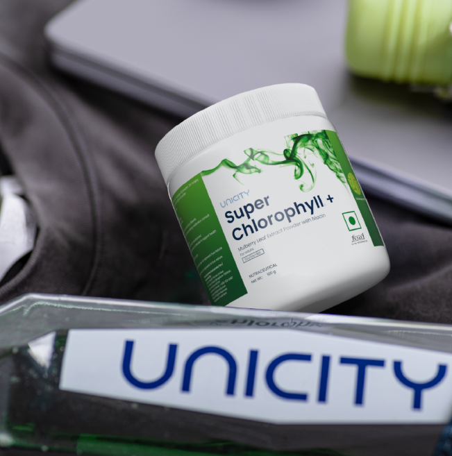 Unicity Super Chlorophyll Plus Mulberry Leaf Extract Powder with Niacin Plant Based Green Formula